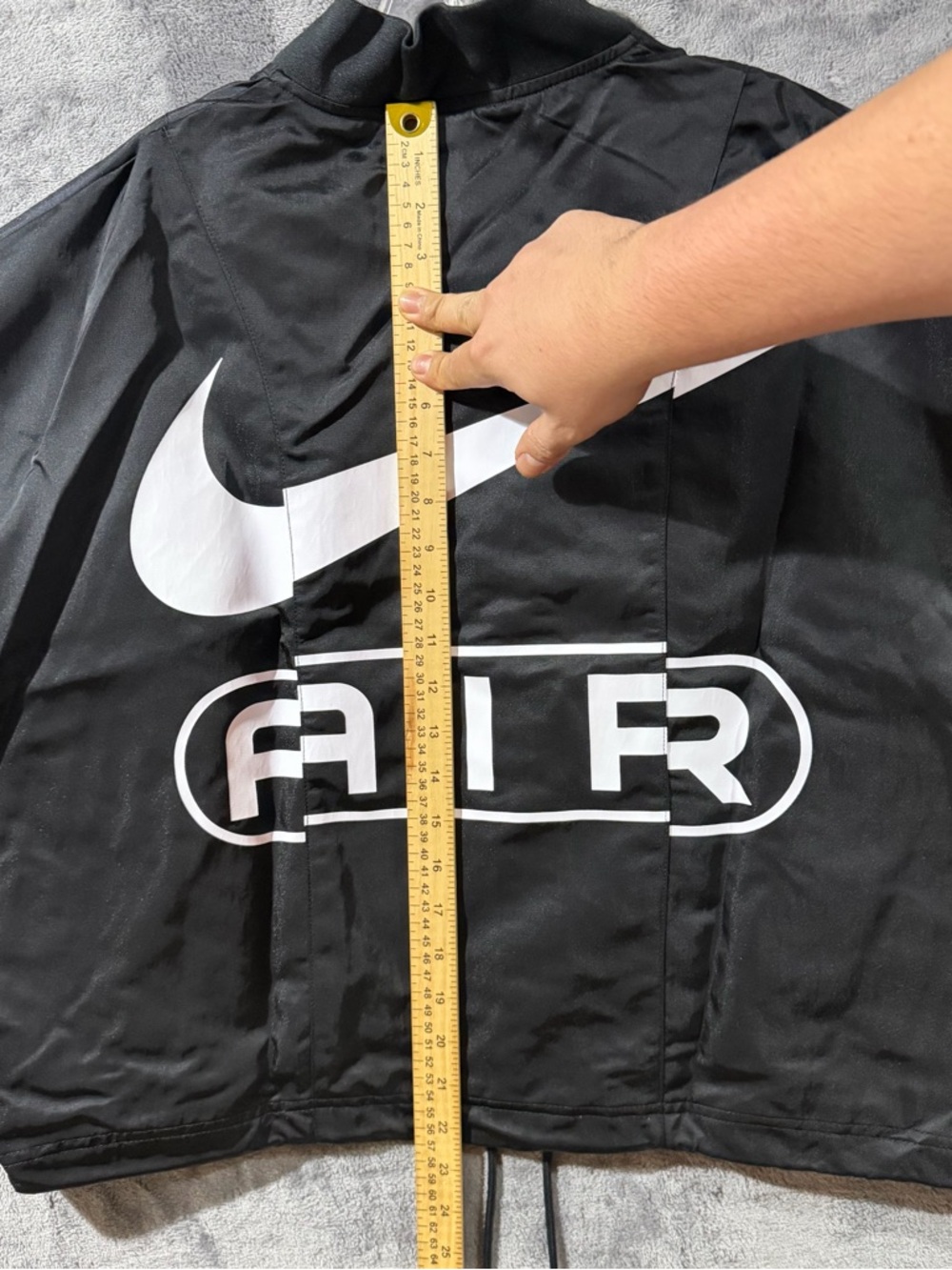 Nike Air Black Oversized Woven Bomber Jacket [FN1908-010] Women's Sz Small $135 - Picture 4 of 11